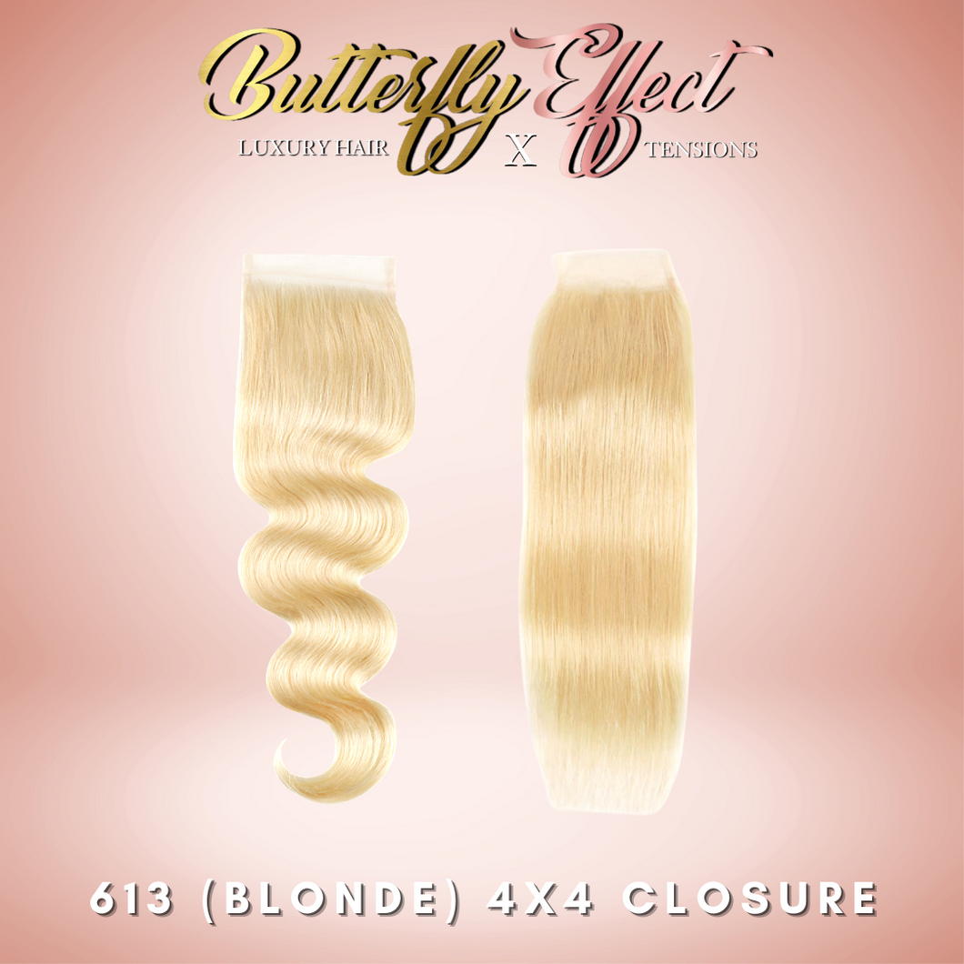 613 (Blonde) 4x4 Lace Closure